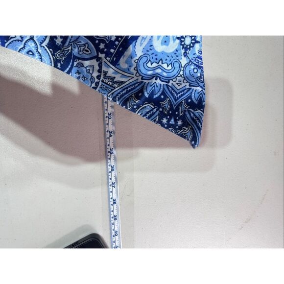 Dress Barn NWT Soleillee Women's Tunic Top Size 1X Paisley Studded Sharkbite Hem - Picture 8 of 11